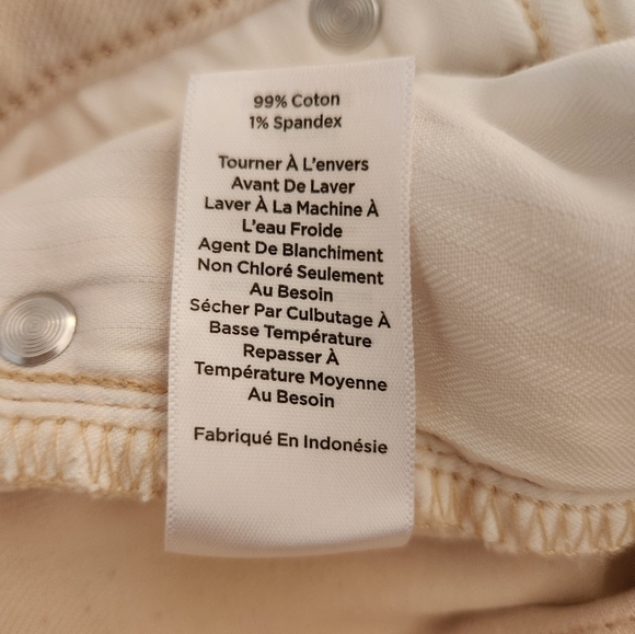 Talbots Slim Ankle Flawless Five-Pocket Off White 12p Jeans - Picture 5 of 7